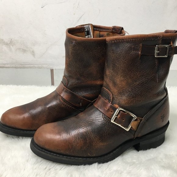 Frye Shoes - FRYE Women's Pull On Brown Leather Boots Size 8